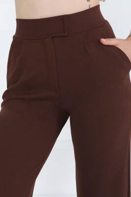 Cırtlı Spor Pantolon Kahve - 27351 - 4