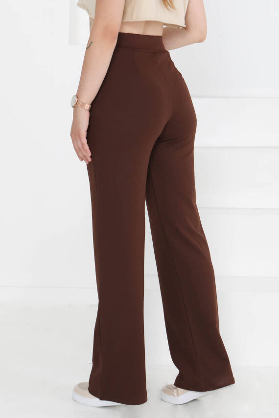 Cırtlı Spor Pantolon Kahve - 27351 - 5
