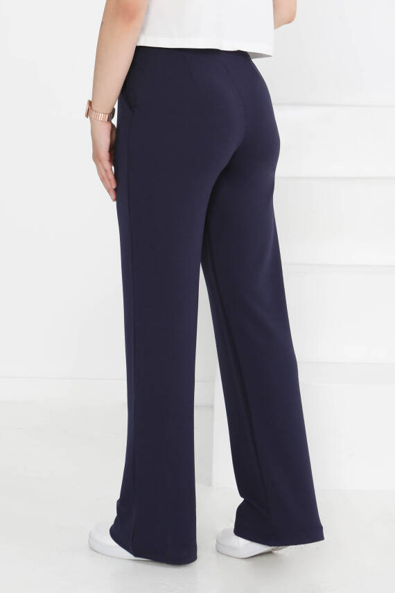 Cırtlı Spor Pantolon Lacivert - 27351 - 5