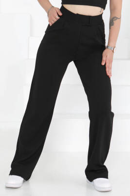 Cırtlı Spor Pantolon Siyah - 27351 - 2