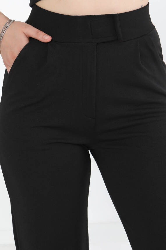 Cırtlı Spor Pantolon Siyah - 27351 - 4