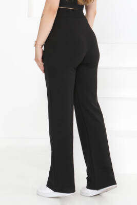 Cırtlı Spor Pantolon Siyah - 27351 - 5