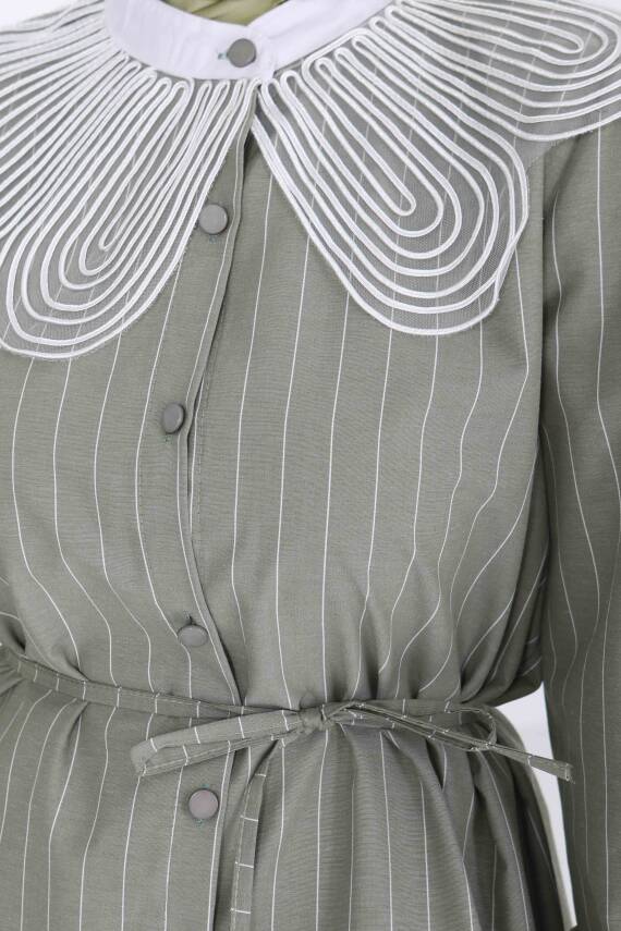 Çizgili Tunik Haki - 27000 - 4
