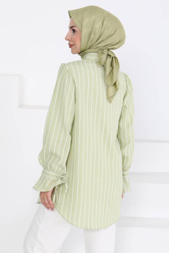 Çizgili Tunik Haki - 27275 - 5
