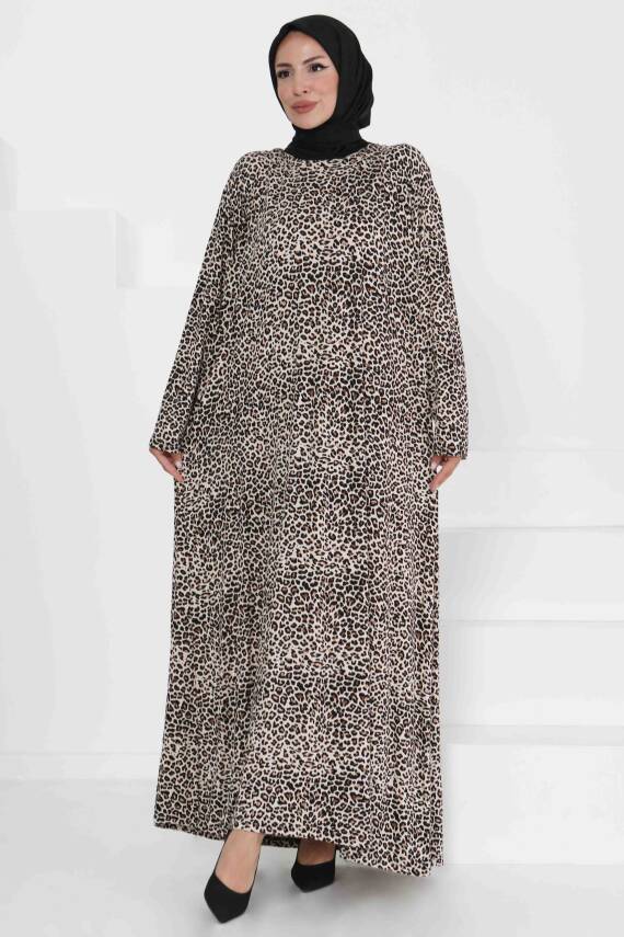 Desenli Elbise Vizon - 27367 - 1