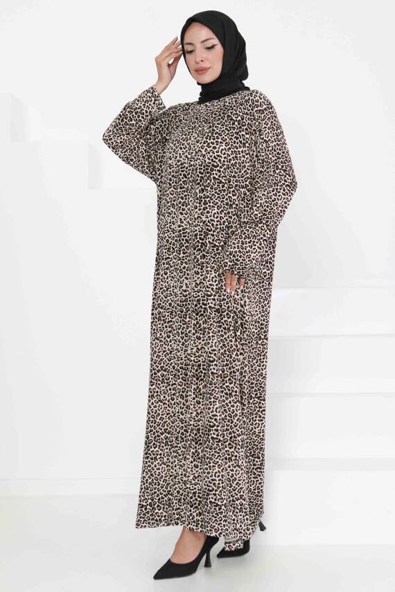 Desenli Elbise Vizon - 27367 - 4