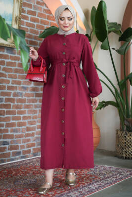 Elbise Bordo - 27289 - 2