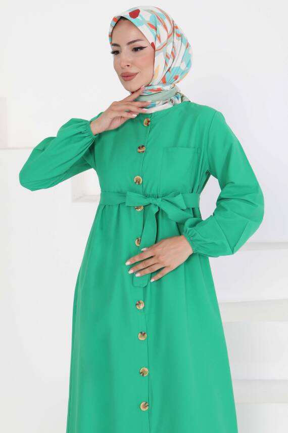 Elbise Yesil - 27289 - 2