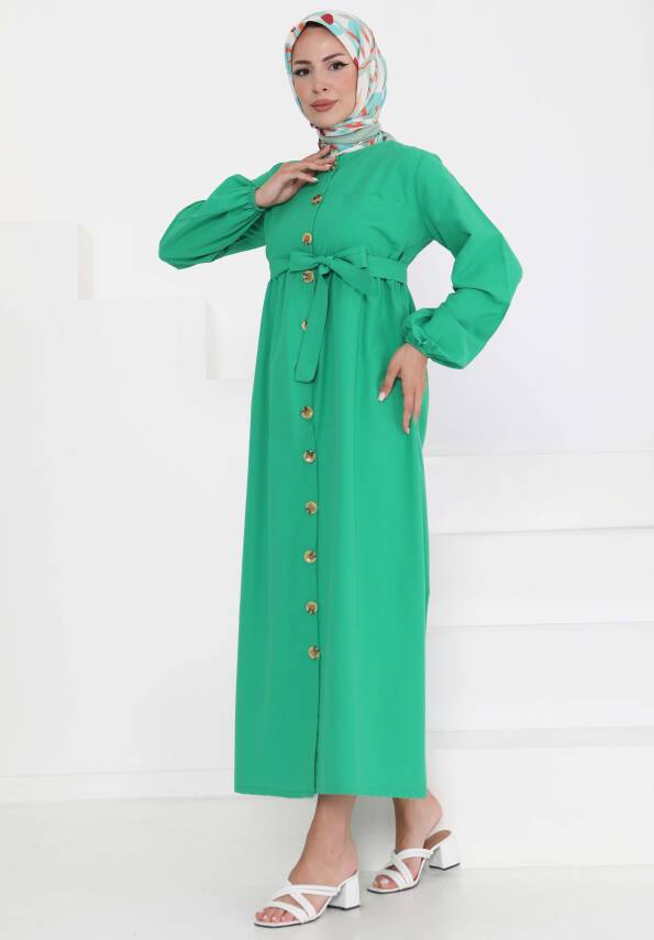 Elbise Yesil - 27289 - 3