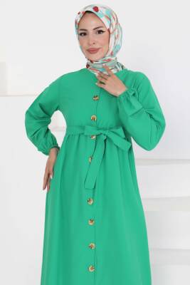 Elbise Yesil - 27289 - 4