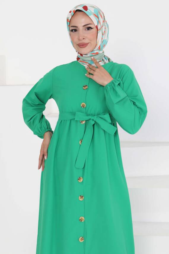 Elbise Yesil - 27289 - 4