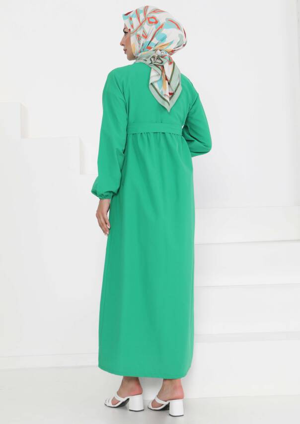 Elbise Yesil - 27289 - 6