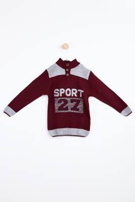 Erkek Çocuk Bordo Kazak - 24101 