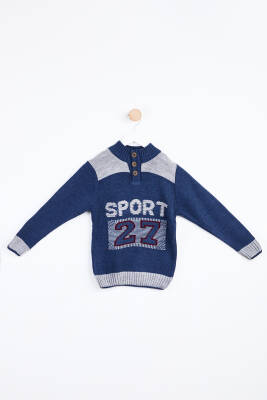 Erkek Çocuk Indigo Kazak - 24101 
