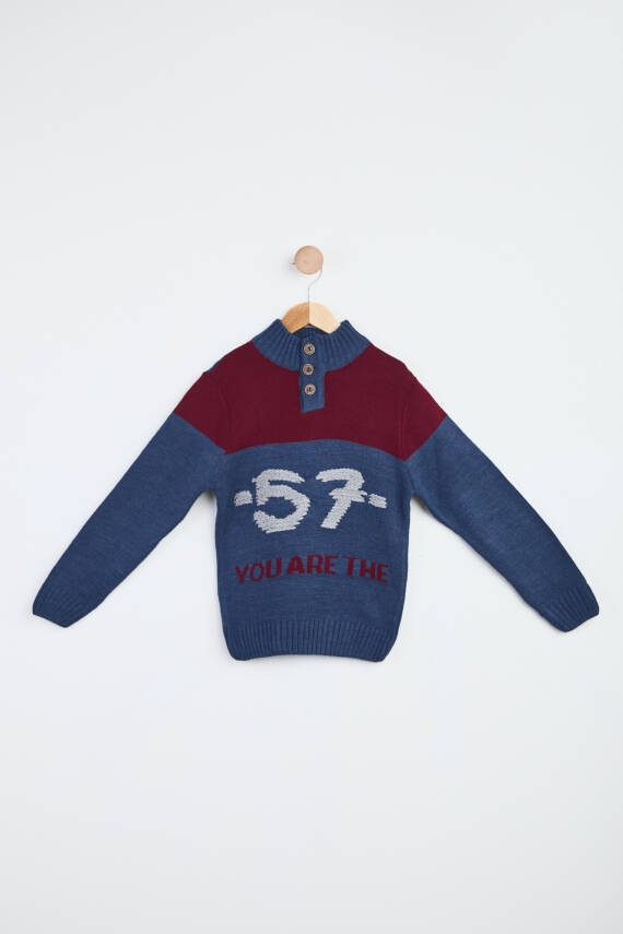 Erkek Çocuk Lacivert Kazak - 24122 - 1