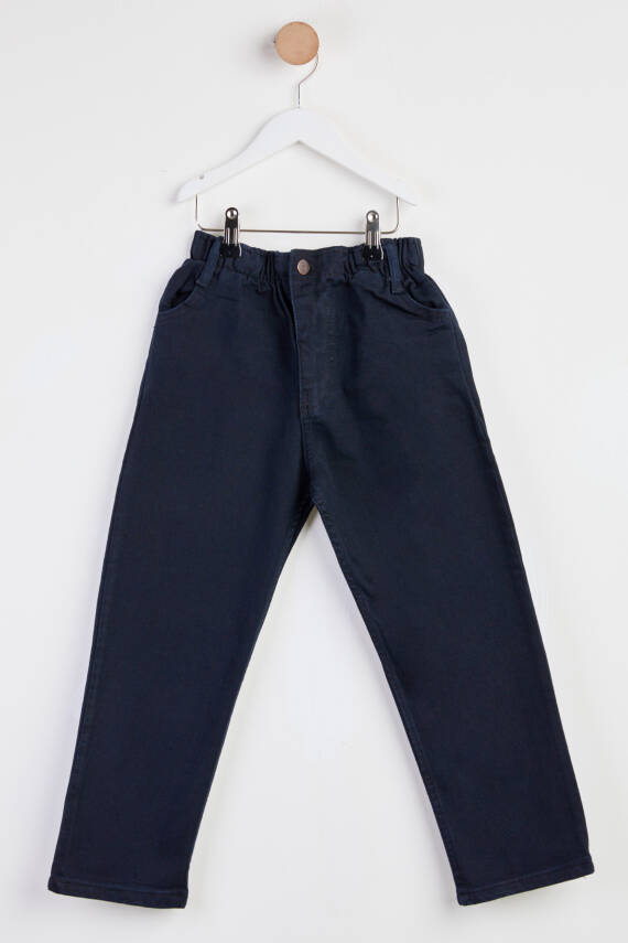 Erkek Çocuk Lacivert Kot Pantolon - 24985 - 1