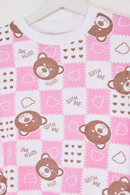 Erkek Çocuk Pembe Baskılı Pijama Takımı - 26450 - 2