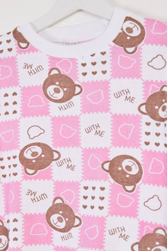 Erkek Çocuk Pembe Baskılı Pijama Takımı - 26450 - 2