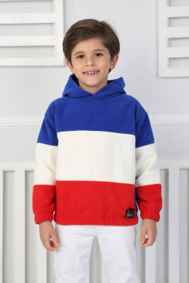 Erkek Çocuk Saks Renkli Çocuk Polar Sweat - 26725 - 1