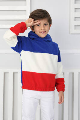Erkek Çocuk Saks Renkli Çocuk Polar Sweat - 26725 - 3