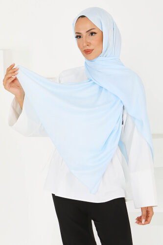 Etnik Monagram Şal Bebe Mavi - 27592 