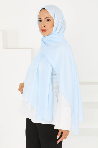 Etnik Monagram Şal Bebe Mavi - 27592 - 2