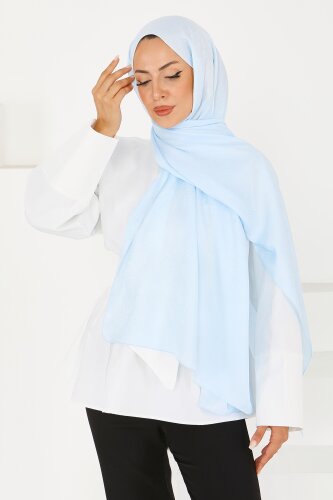 Etnik Monagram Şal Bebe Mavi - 27592 - 3