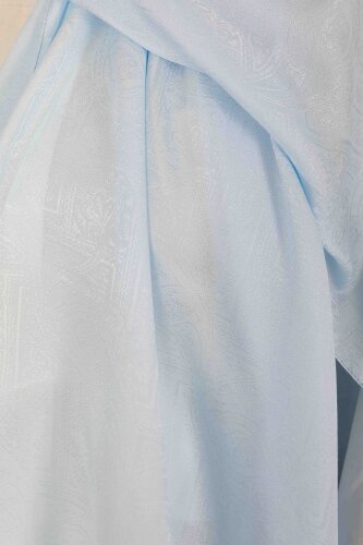 Etnik Monagram Şal Bebe Mavi - 27592 - 4