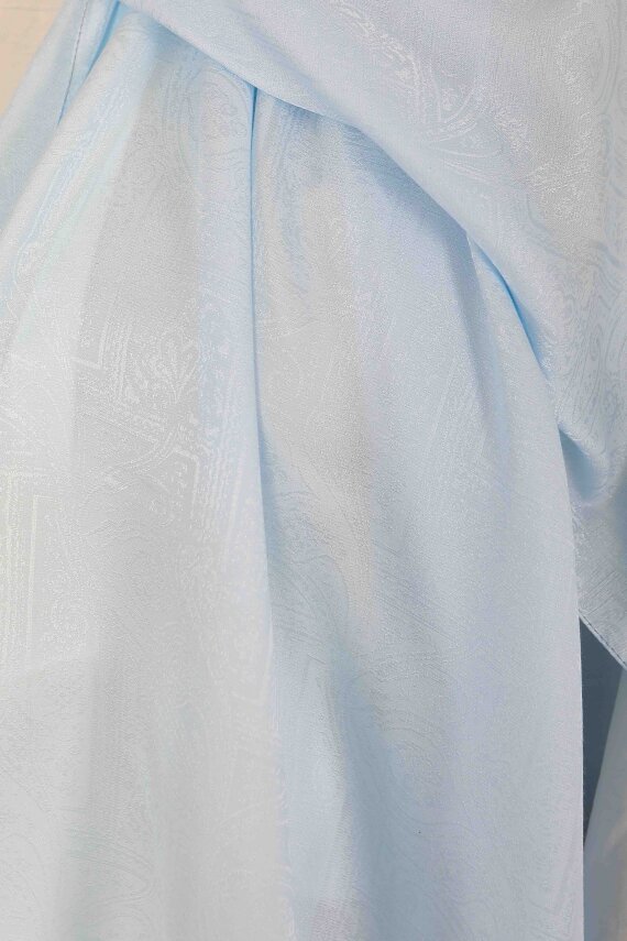 Etnik Monagram Şal Bebe Mavi - 27592 - 4