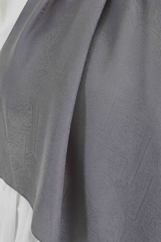 Etnik Monagram Şal Gri - 27592 - 4