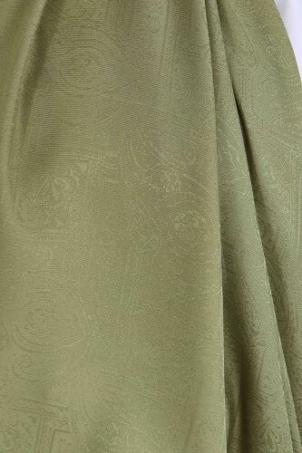 Etnik Monagram Şal Haki - 27592 - 4