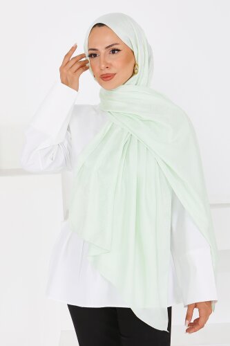 Etnik Monagram Şal Mint - 27592 