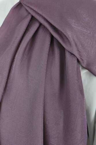 Etnik Monagram Şal Mürdüm - 27592 - 4