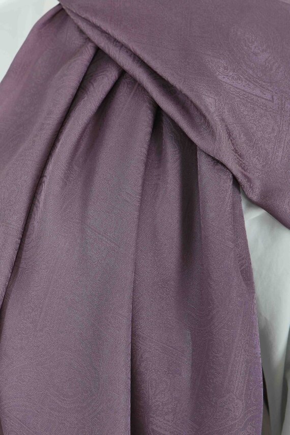 Etnik Monagram Şal Mürdüm - 27592 - 4