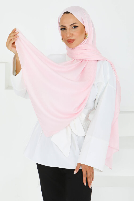 Etnik Monagram Şal Pembe - 27592 - 1