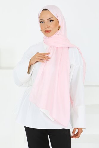 Etnik Monagram Şal Pembe - 27592 - 2