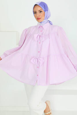 Fiyonk Detaylı Tunik Lila - 27551 - 3