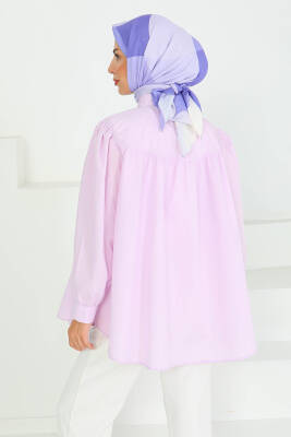 Fiyonk Detaylı Tunik Lila - 27551 - 4