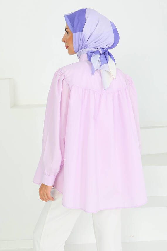Fiyonk Detaylı Tunik Lila - 27551 - 4