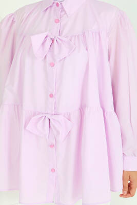 Fiyonk Detaylı Tunik Lila - 27551 - 5