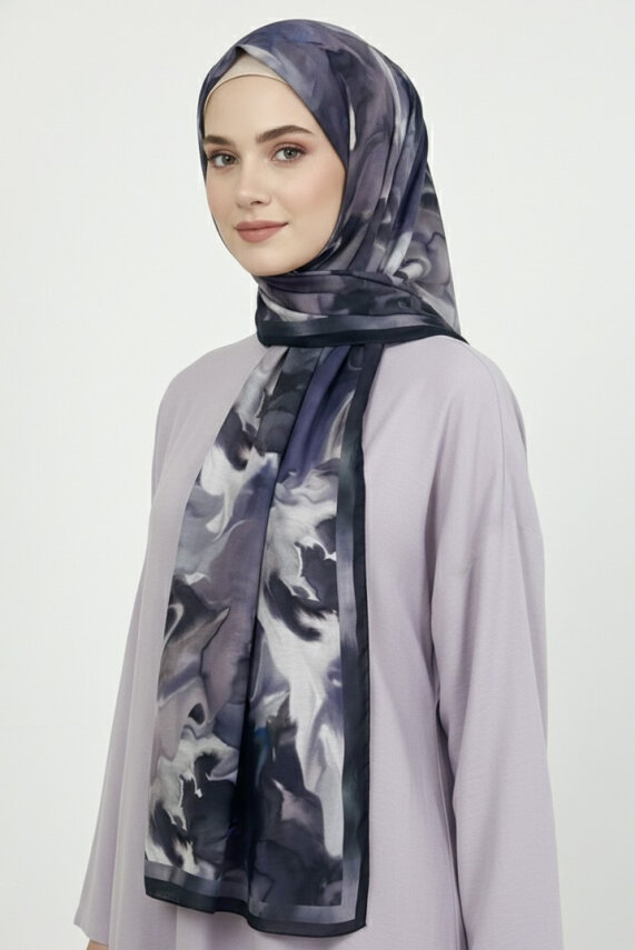 Fluenn Aura Serisi Pamuk Şal Gri - 28001-GRI - 2