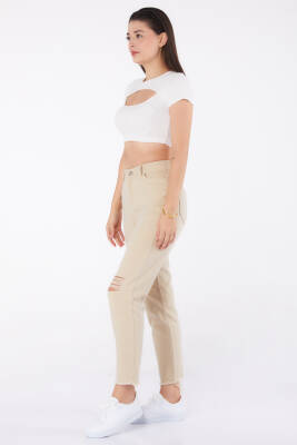 Gabardin Pantolon Bej - 11603 - 4