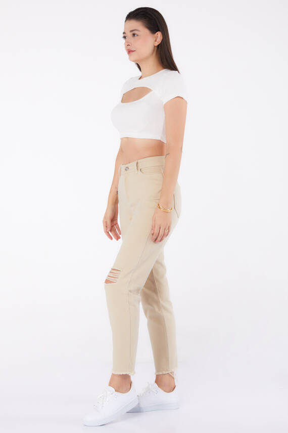 Gabardin Pantolon Bej - 11603 - 4