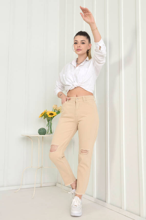 Gabardin Pantolon Bej - 11603 - 9