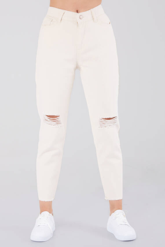 Gabardin Pantolon Ekru - 11603 - 3