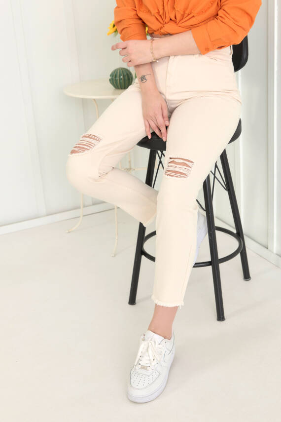Gabardin Pantolon Ekru - 11603 - 7
