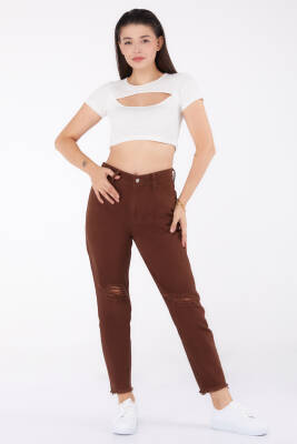 Gabardin Pantolon Kahve - 11603 