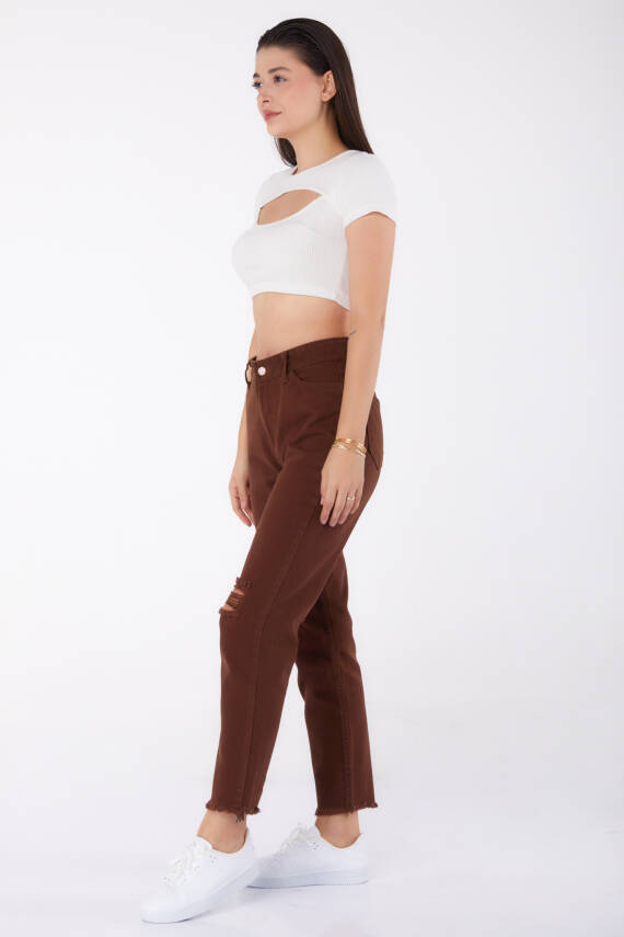 Gabardin Pantolon Kahve - 11603 - 3
