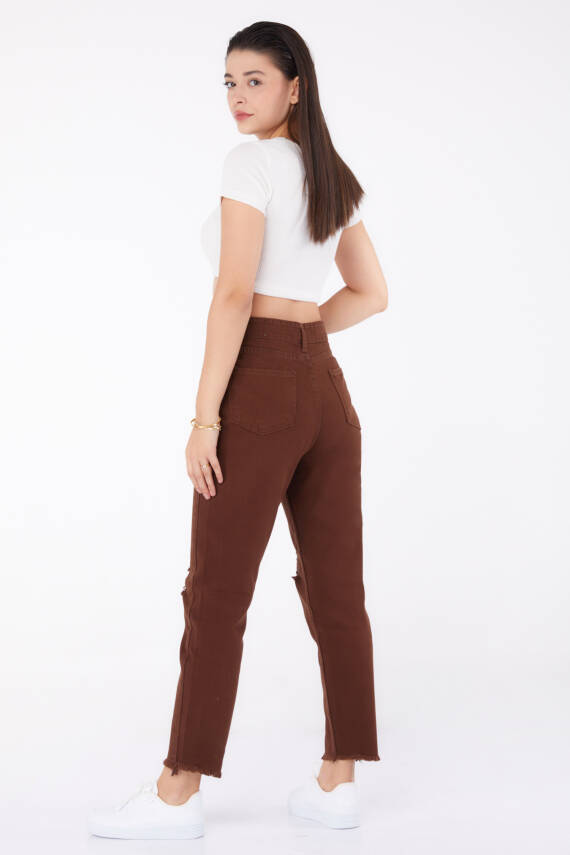 Gabardin Pantolon Kahve - 11603 - 4