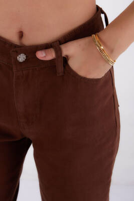Gabardin Pantolon Kahve - 11603 - 5
